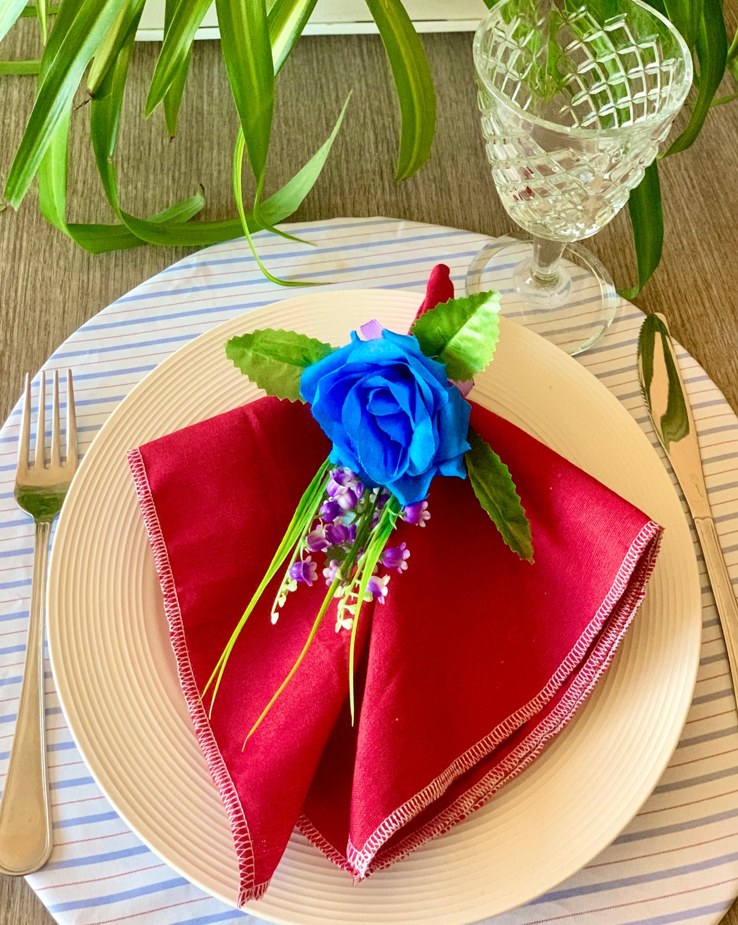 PORTATOVAGLIOLI ROSA BLU