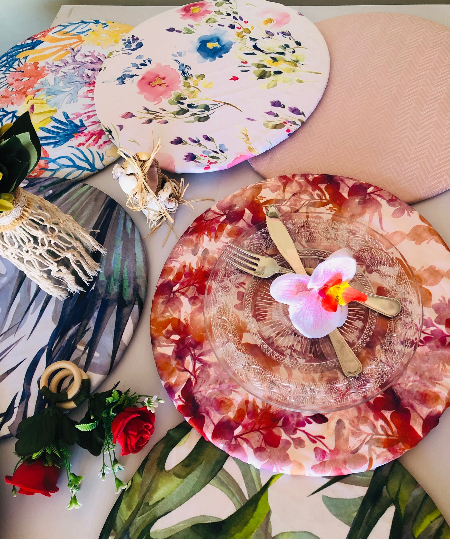 Orchidea Rosa grande 1U.